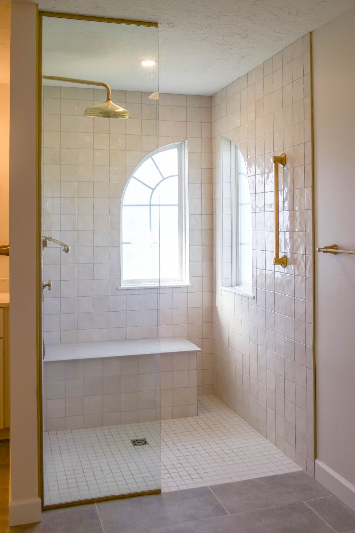 Updated Shower with new tile